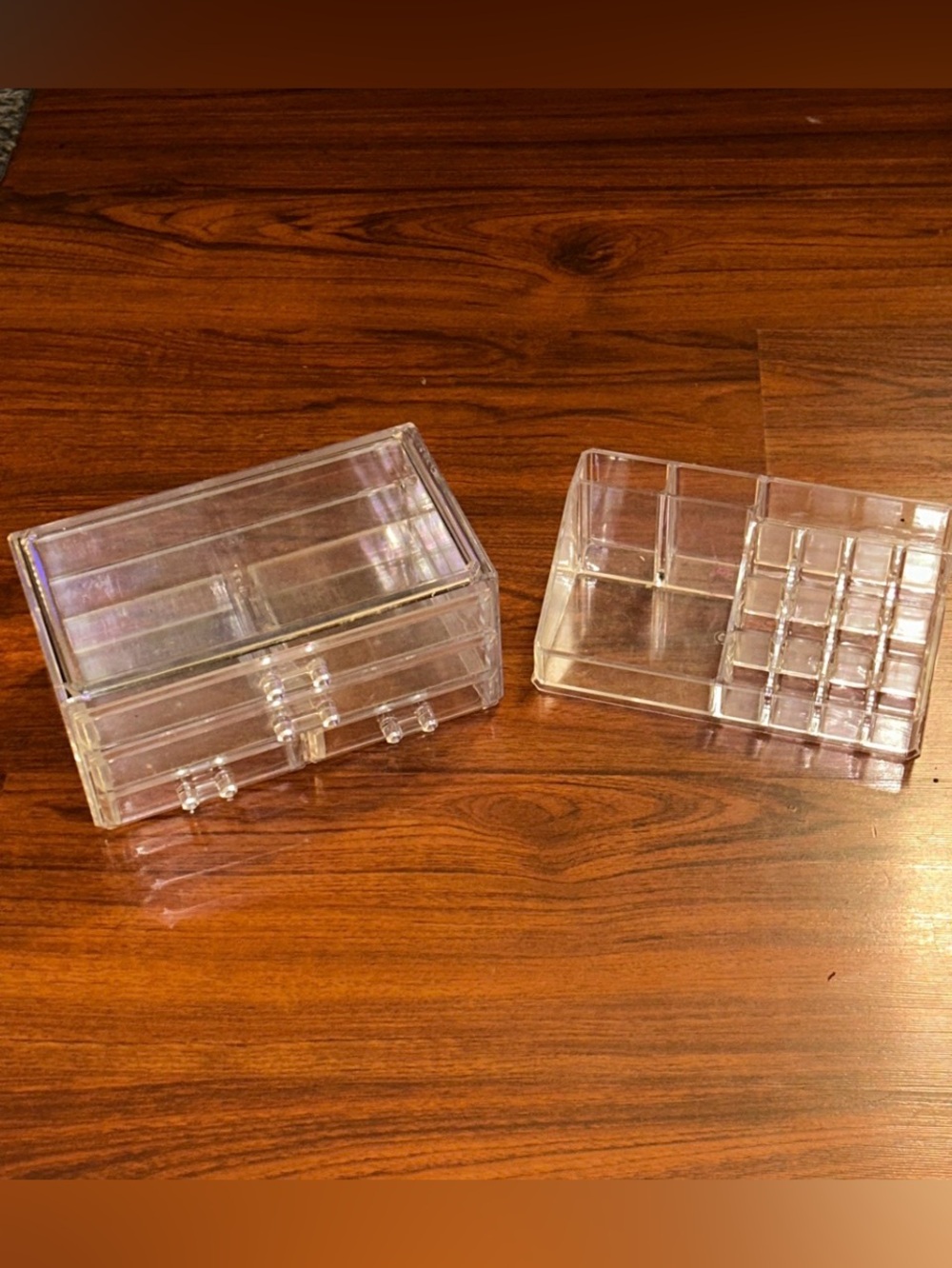 Clear Acrylic Makeup Organizer – 3-Drawer Storage & Lipstick Holder Bundle